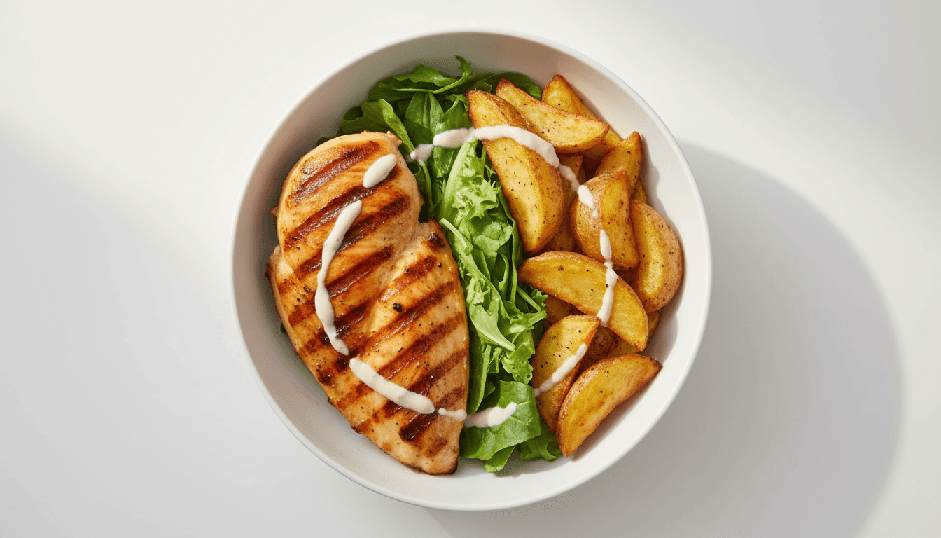 Frango grelhado com batata
