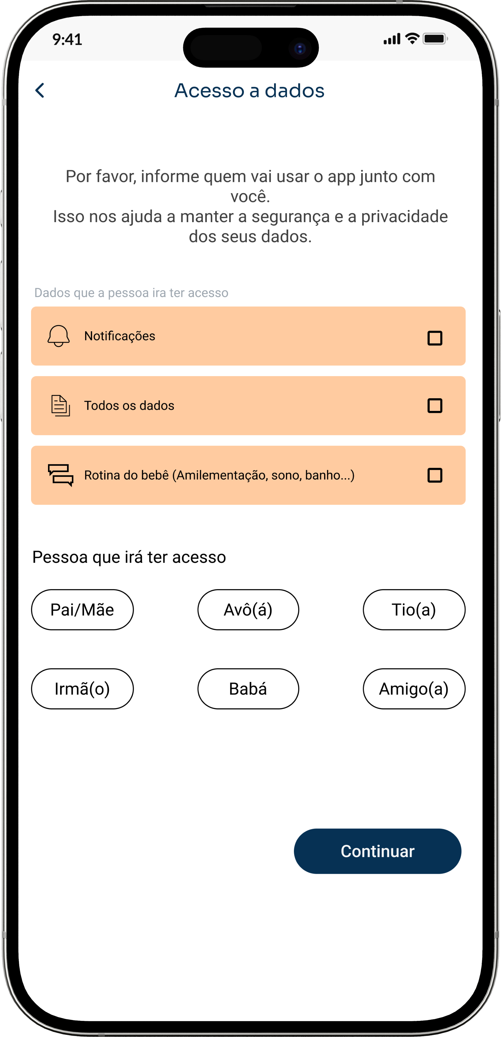 Compartilhamento - tela 2